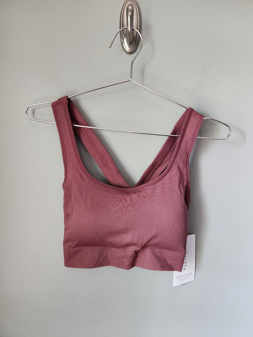 Athleta Aurora Scoop Bra Size Medium D-DD Tawny Rose NWT